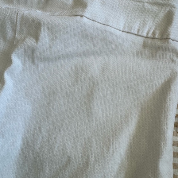 Estelle and Finn White Pique Stretch Step Hem Ankle Pants - Picture 7 of 10